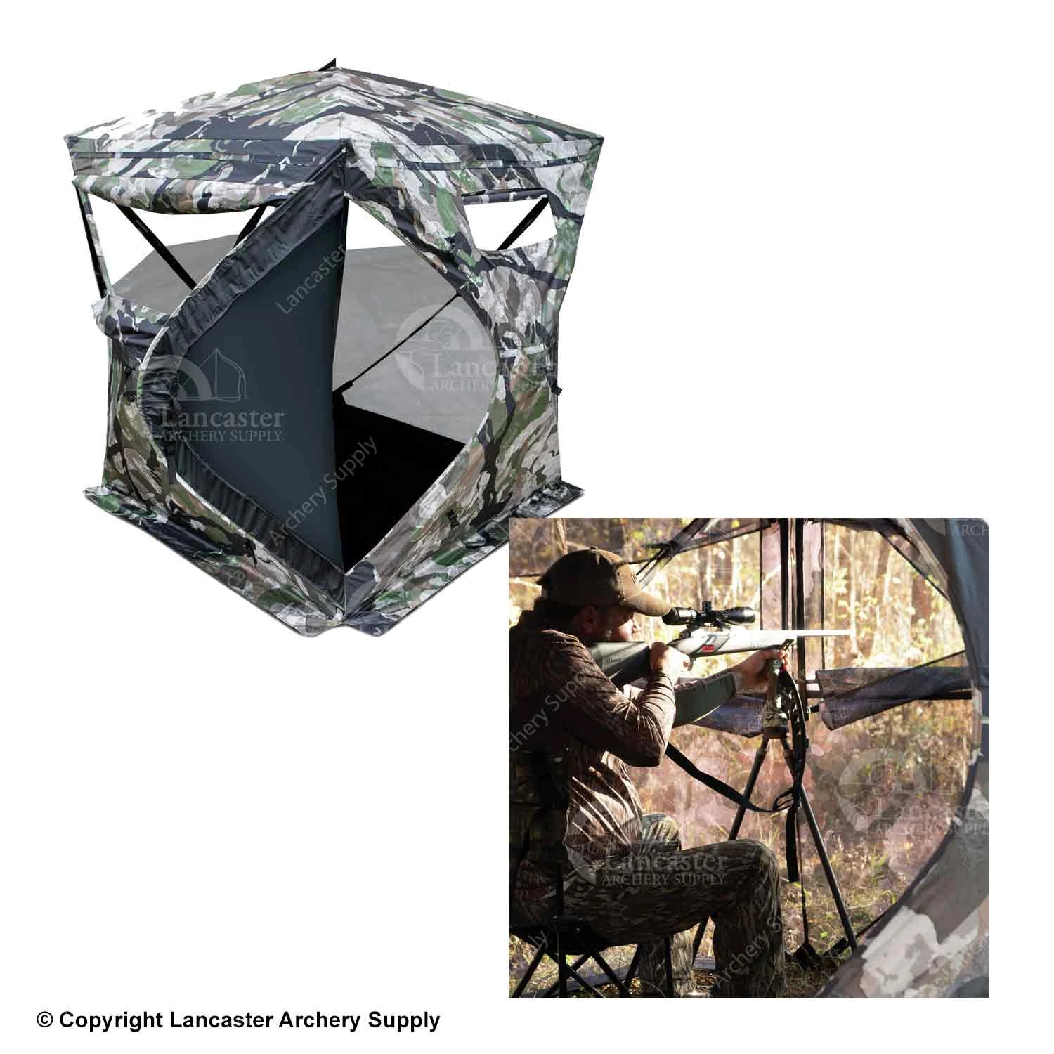 Primos Full Frontal One-Way See-Through Hunting Blind 4 Primos Full Frontal One-Way See-Through Hunting Blind - Image 2